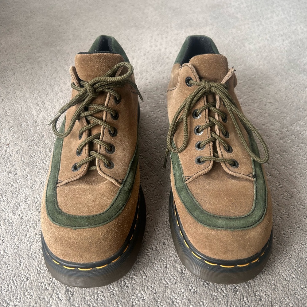 Dr. Martens Tan and Green Sneakers - Picture 2 of 7